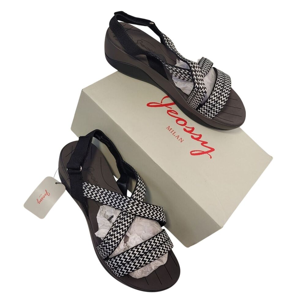 Jeossy Women Strappy Platform Slingback Espadrilles Sandals Lightweight DJY860 8